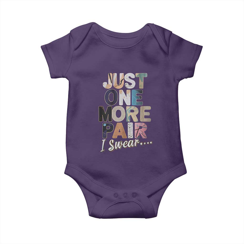Sneaker Lover Baby Onesie Just One More Pair I Swear