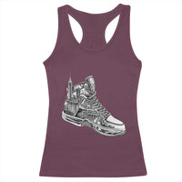 Sneaker Lover Racerback Tank Top Graphic New York Travel SNKR