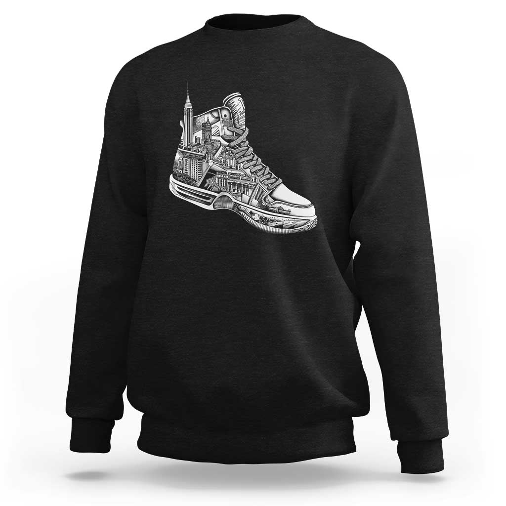 Sneaker Lover Sweatshirt Graphic New York Travel SNKR