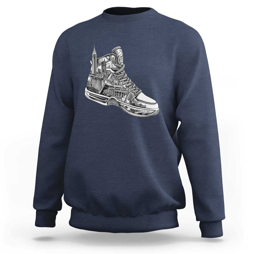 Sneaker Lover Sweatshirt Graphic New York Travel SNKR