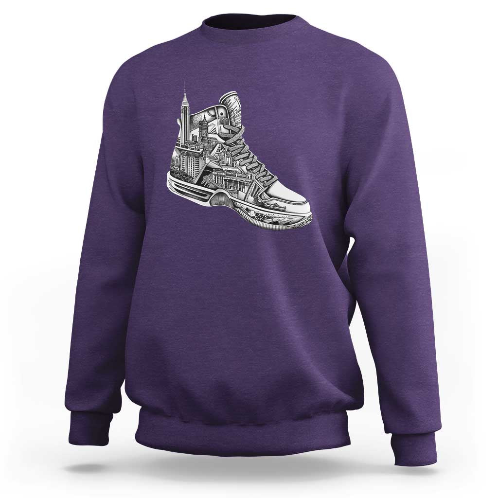 Sneaker Lover Sweatshirt Graphic New York Travel SNKR