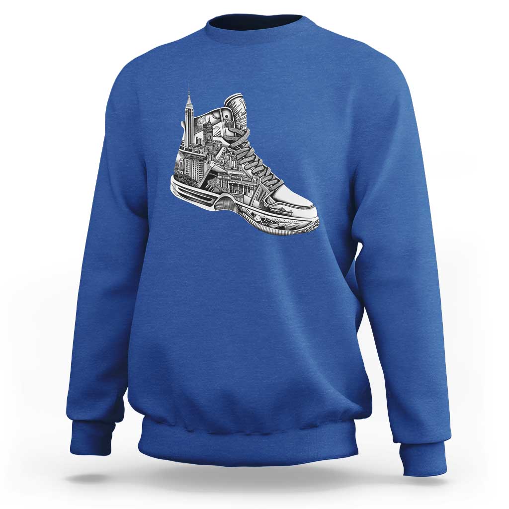 Sneaker Lover Sweatshirt Graphic New York Travel SNKR