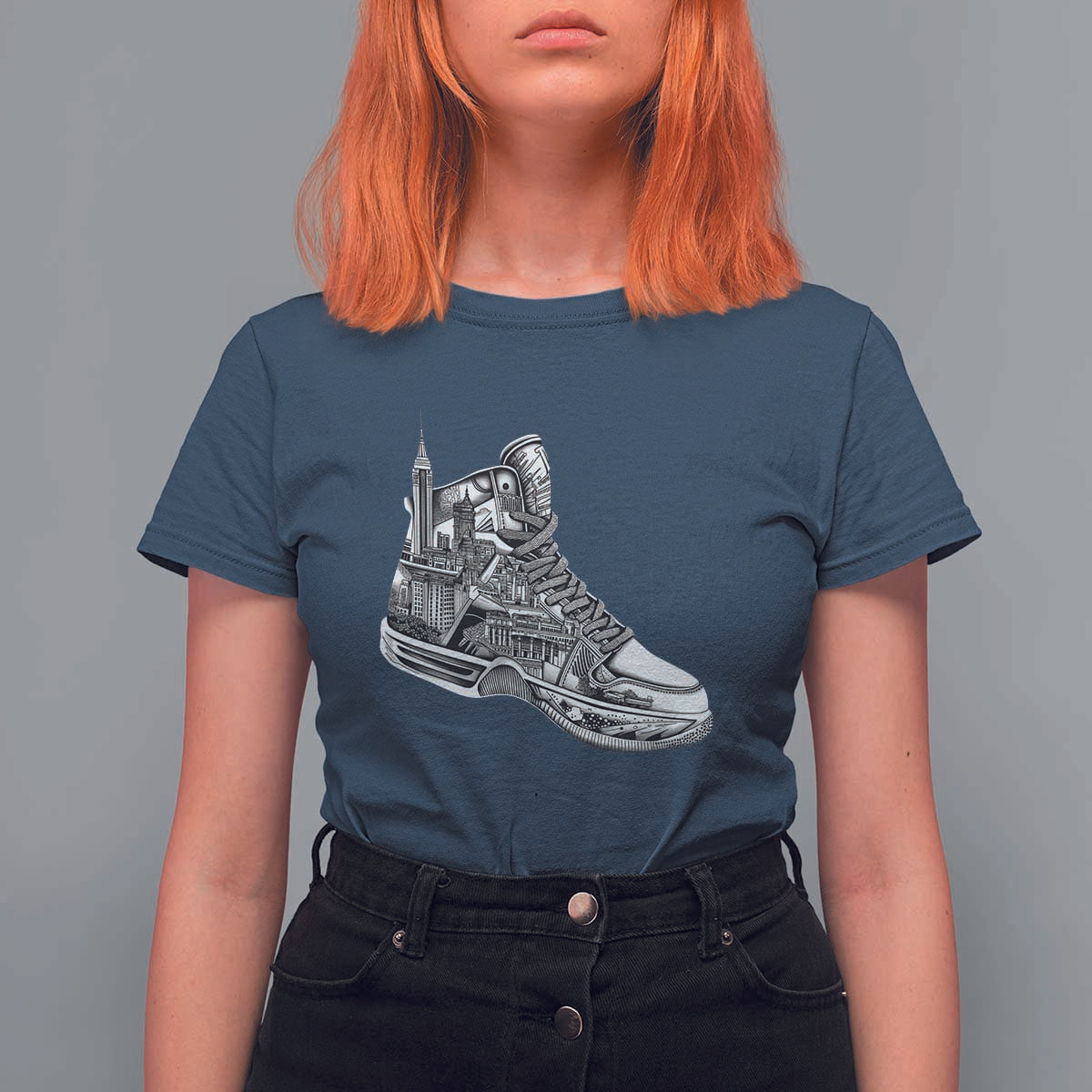 Sneaker Lover T Shirt For Women Graphic New York Travel SNKR