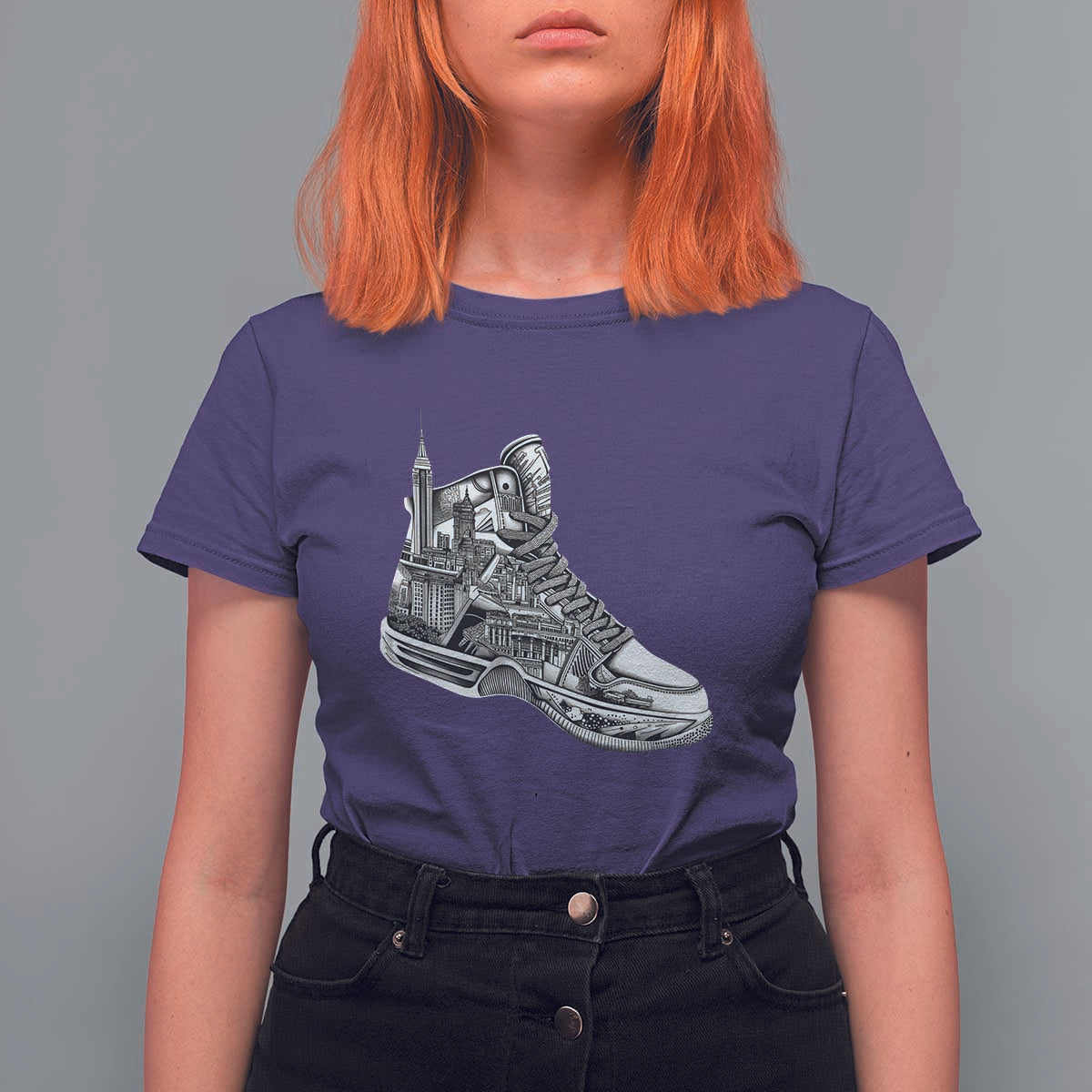 Sneaker Lover T Shirt For Women Graphic New York Travel SNKR