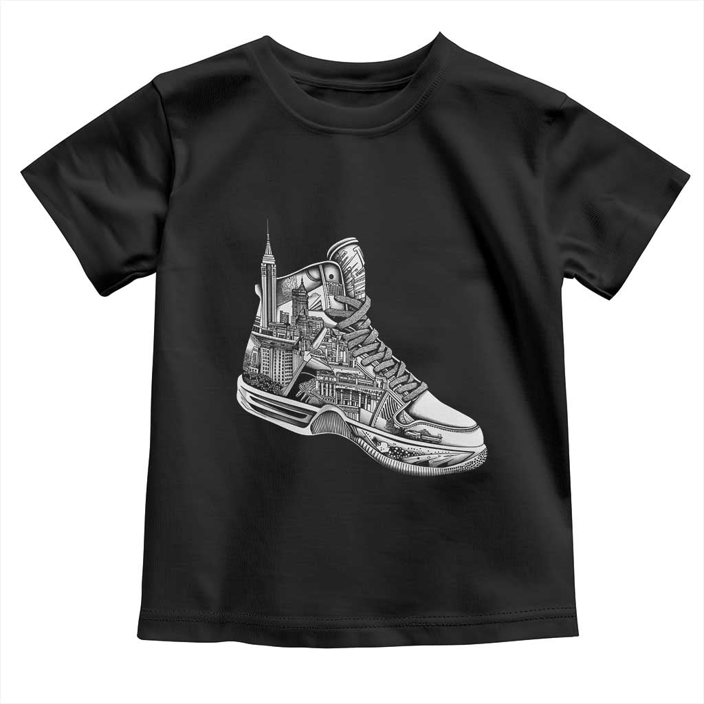 Sneaker Lover Toddler T Shirt Graphic New York Travel SNKR