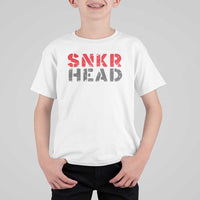 Sneaker Lover T Shirt For Kid SNKR Head