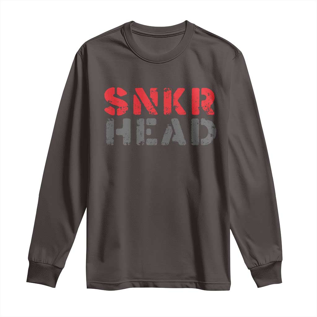 Sneaker Lover Long Sleeve Shirt SNKR Head