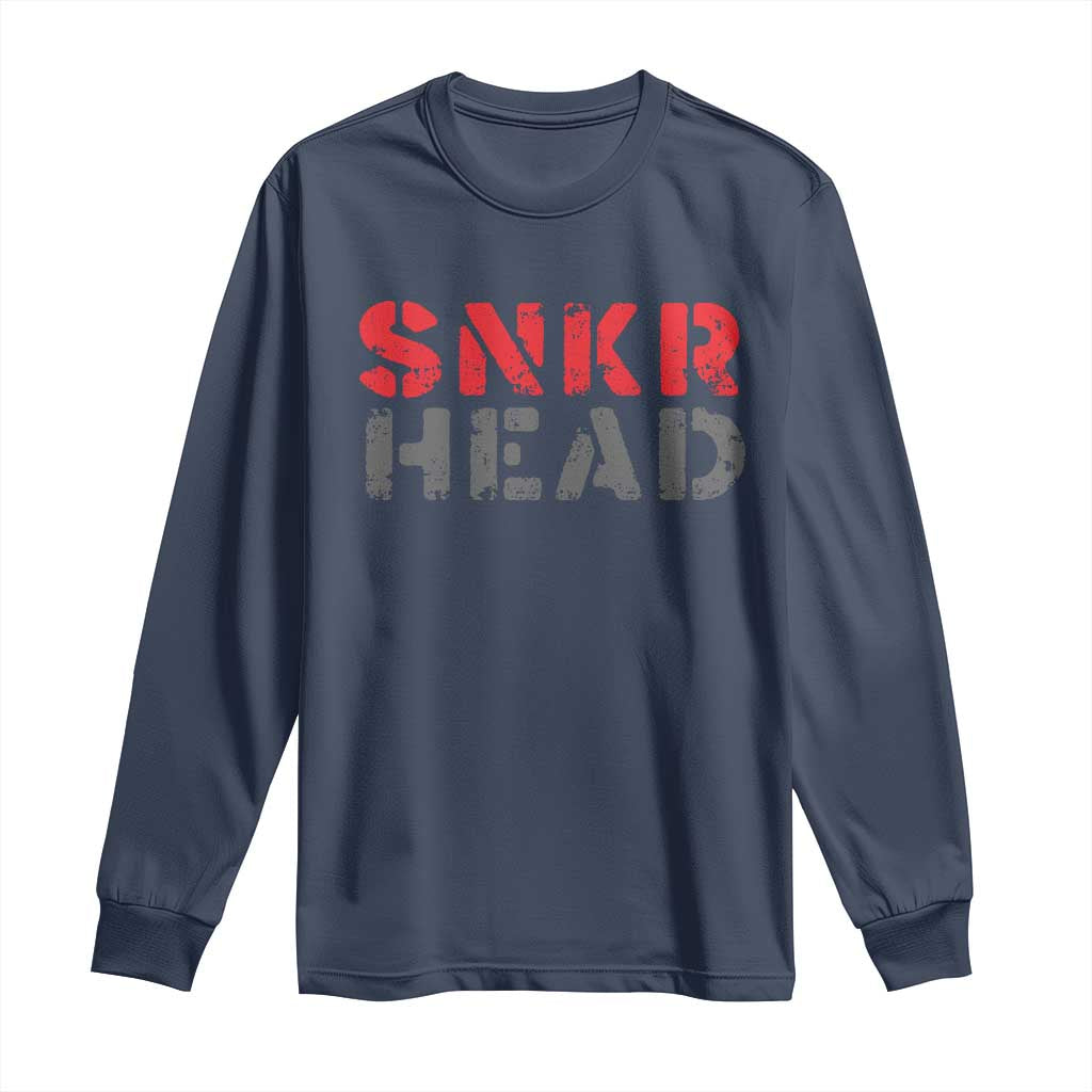 Sneaker Lover Long Sleeve Shirt SNKR Head