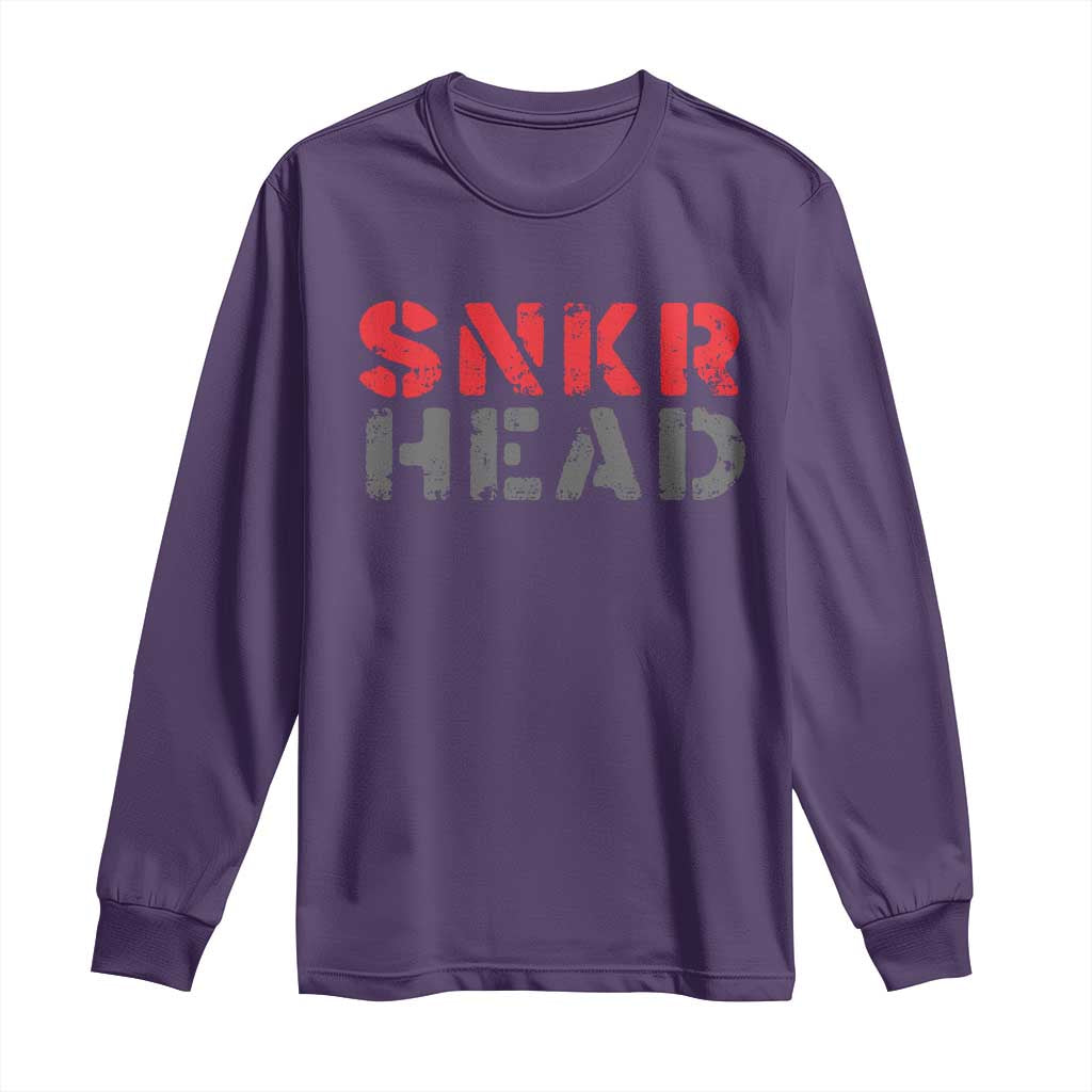 Sneaker Lover Long Sleeve Shirt SNKR Head