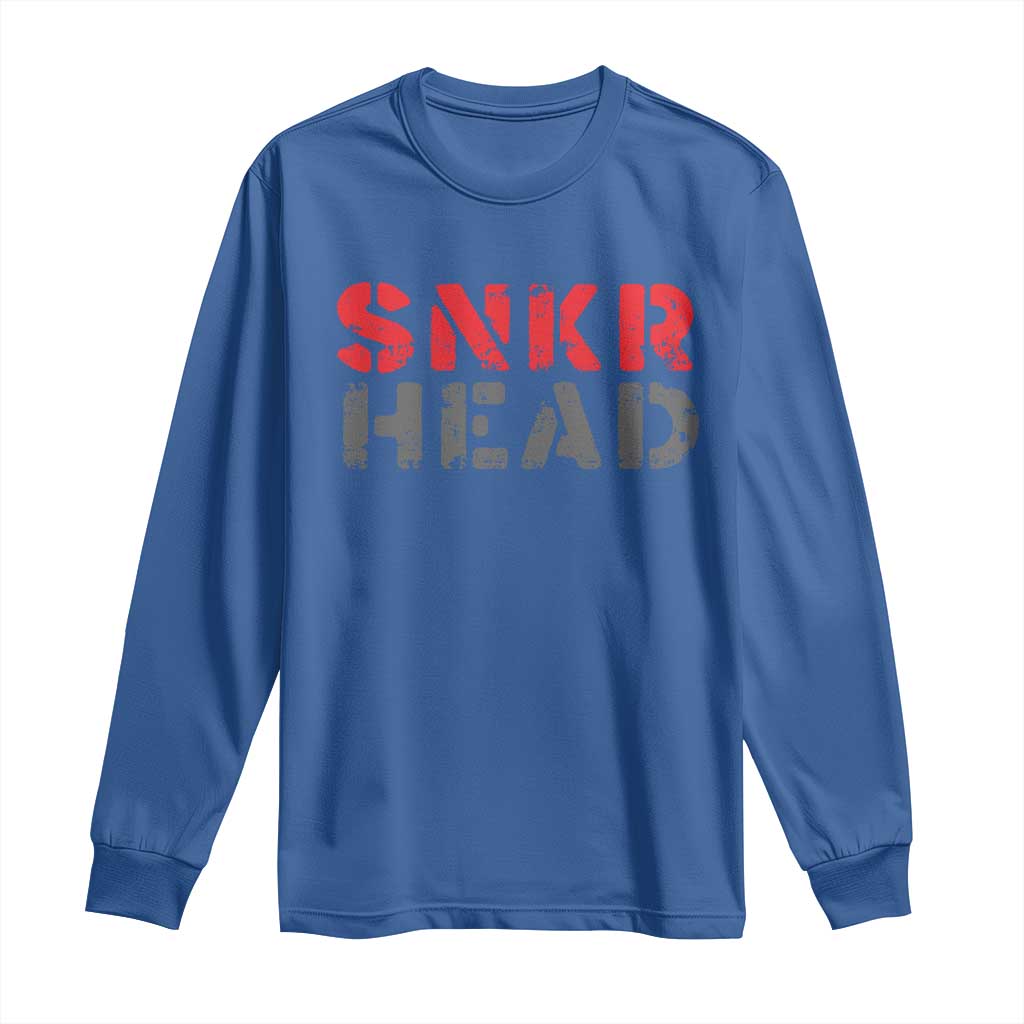 Sneaker Lover Long Sleeve Shirt SNKR Head