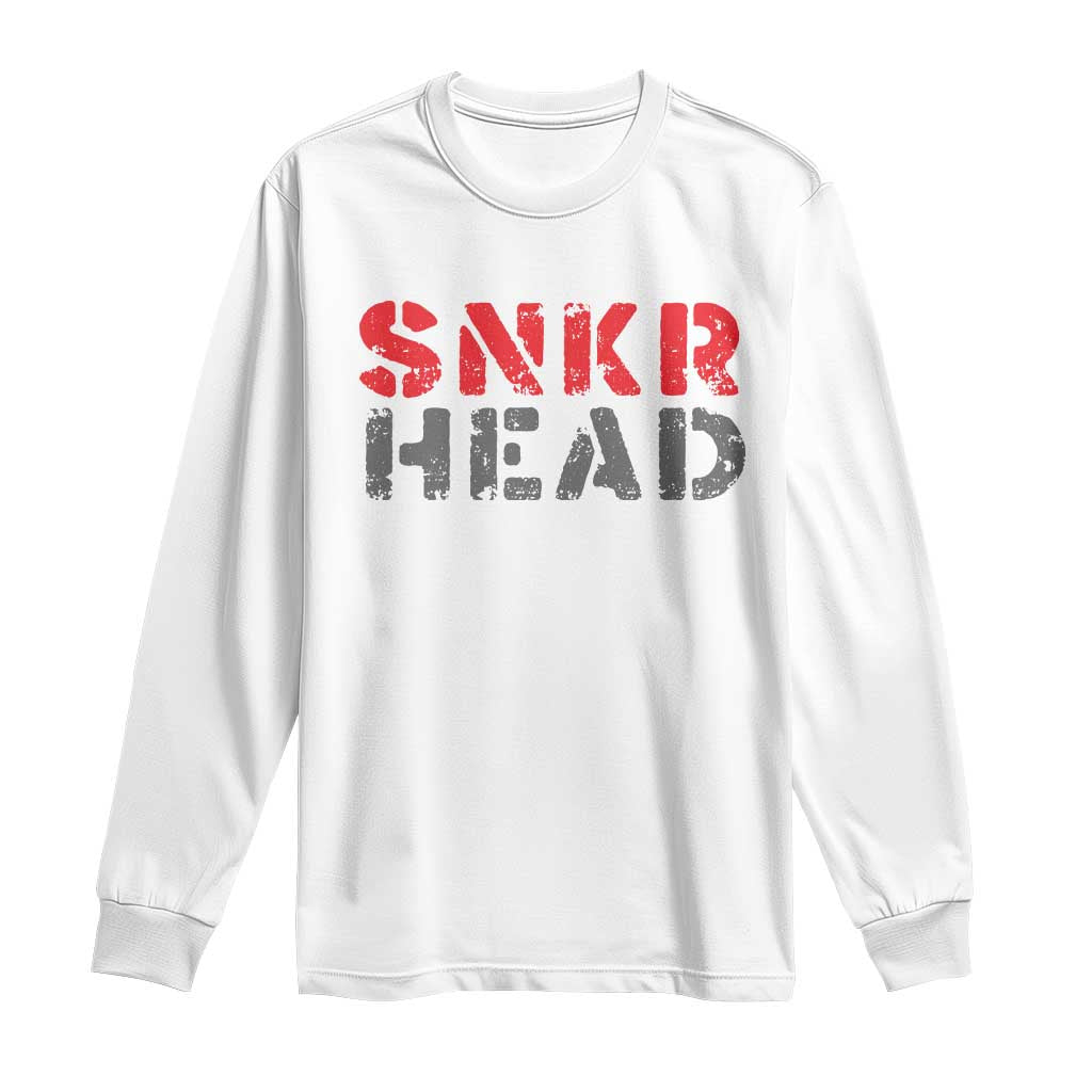 Sneaker Lover Long Sleeve Shirt SNKR Head