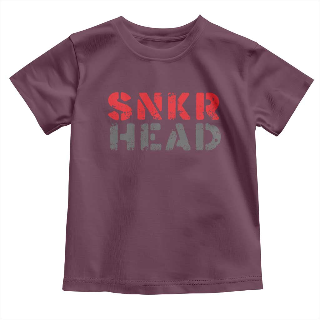 Sneaker Lover Toddler T Shirt SNKR Head
