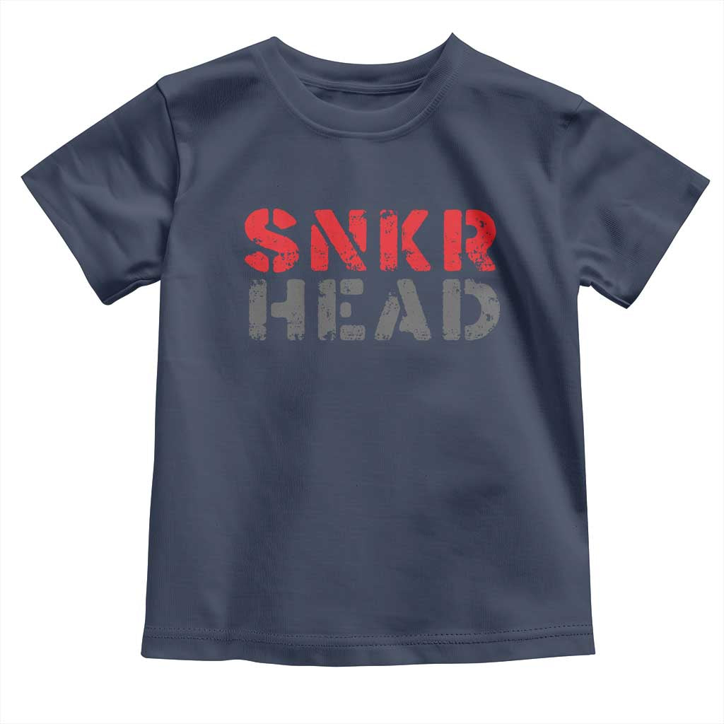 Sneaker Lover Toddler T Shirt SNKR Head