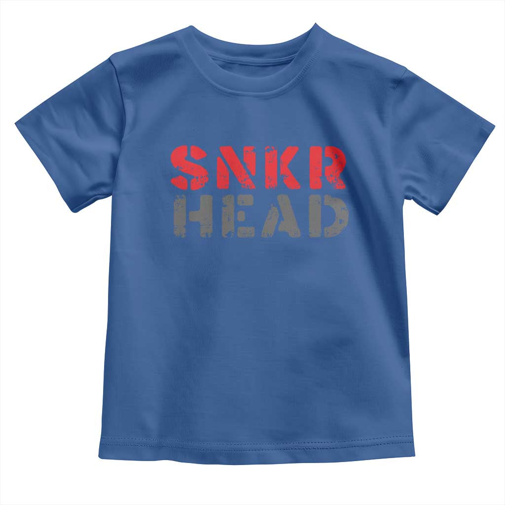 Sneaker Lover Toddler T Shirt SNKR Head