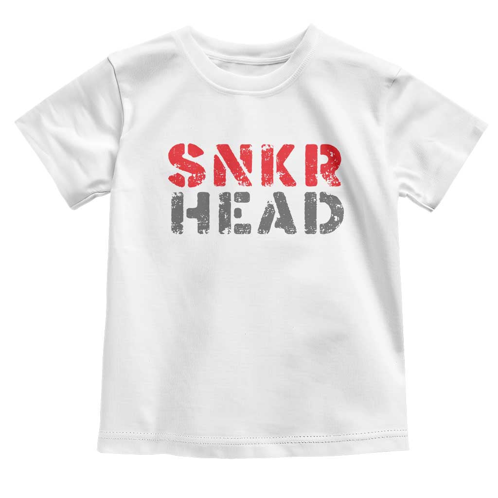 Sneaker Lover Toddler T Shirt SNKR Head