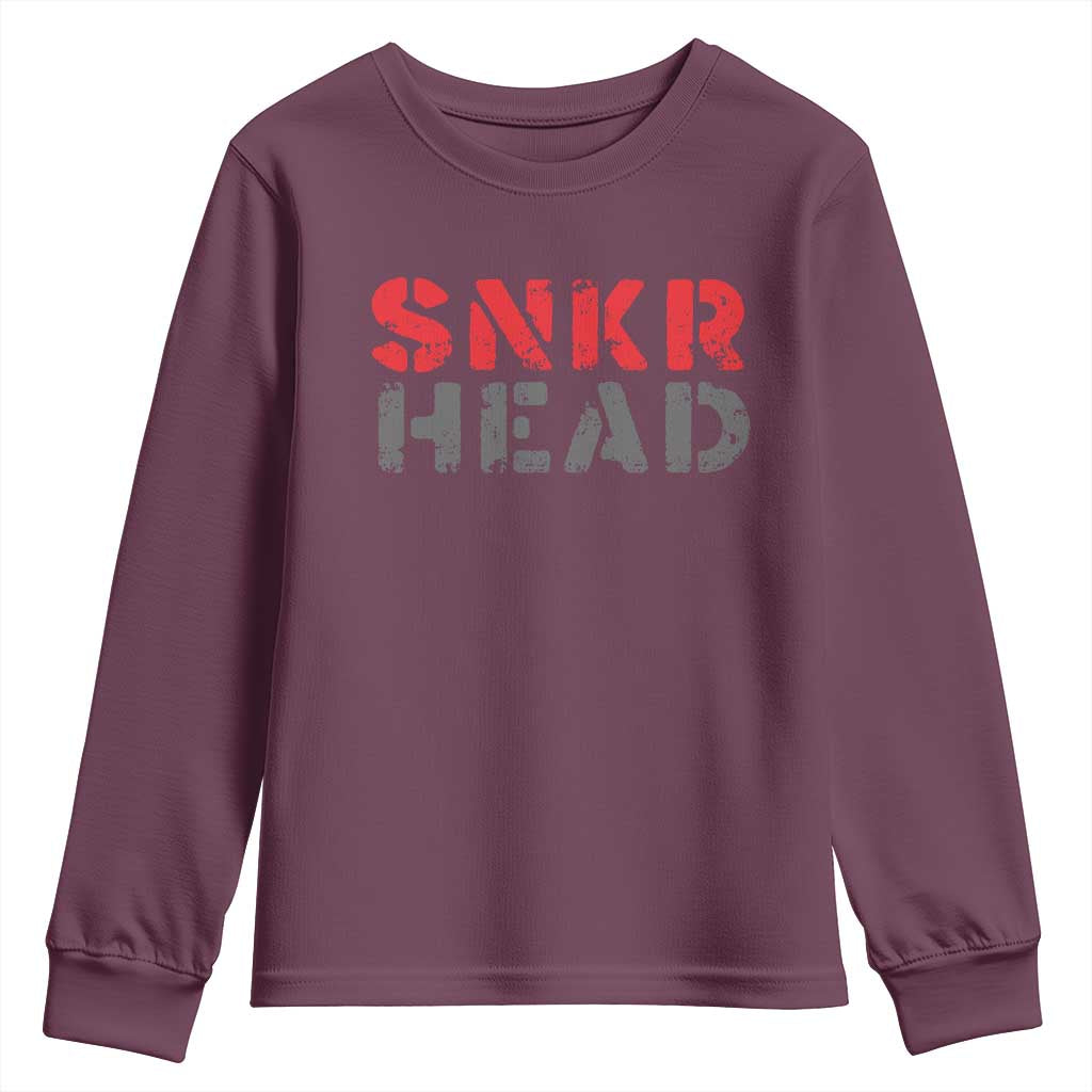 Sneaker Lover Youth Sweatshirt SNKR Head