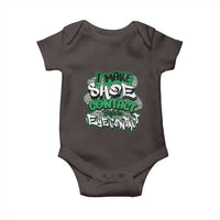 Funny Sneaker Lover Baby Onesie I Make Shoe Contact Before Eye Contact