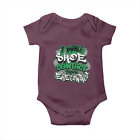 Funny Sneaker Lover Baby Onesie I Make Shoe Contact Before Eye Contact
