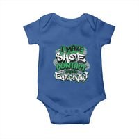 Funny Sneaker Lover Baby Onesie I Make Shoe Contact Before Eye Contact