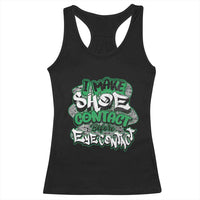 Funny Sneaker Lover Racerback Tank Top I Make Shoe Contact Before Eye Contact