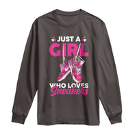 Just A Girl Who Loves Sneakers Long Sleeve Shirt