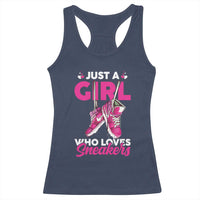 Just A Girl Who Loves Sneakers Racerback Tank Top