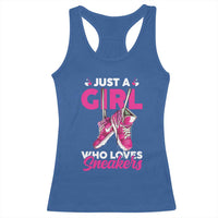 Just A Girl Who Loves Sneakers Racerback Tank Top