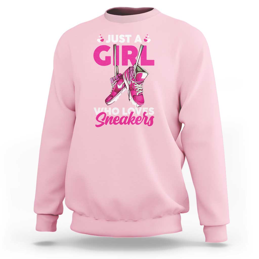 Just A Girl Who Loves Sneakers Sweatshirt