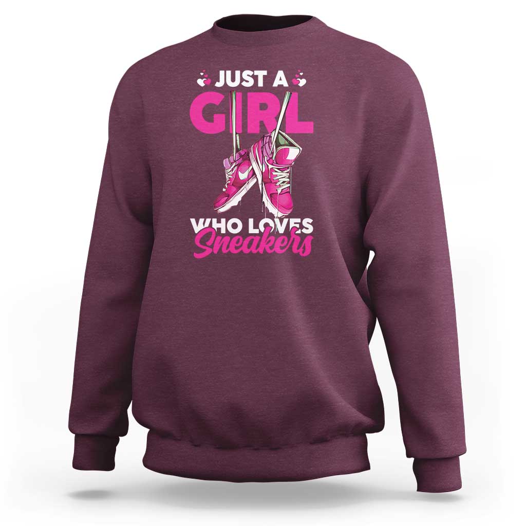 Just A Girl Who Loves Sneakers Sweatshirt