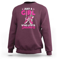 Just A Girl Who Loves Sneakers Sweatshirt