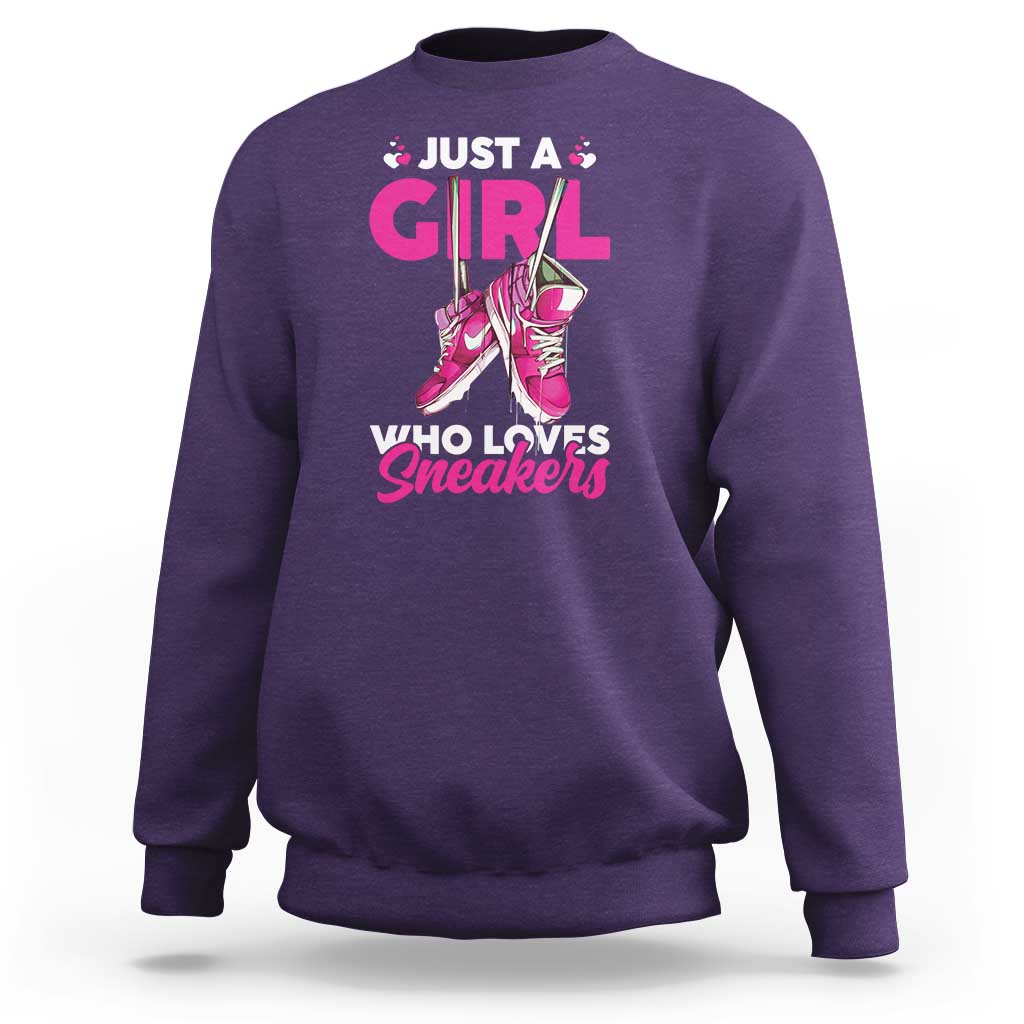 Just A Girl Who Loves Sneakers Sweatshirt