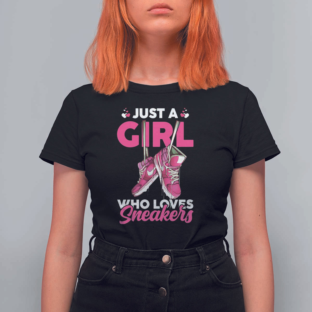 Just A Girl Who Loves Sneakers T Shirt For Women