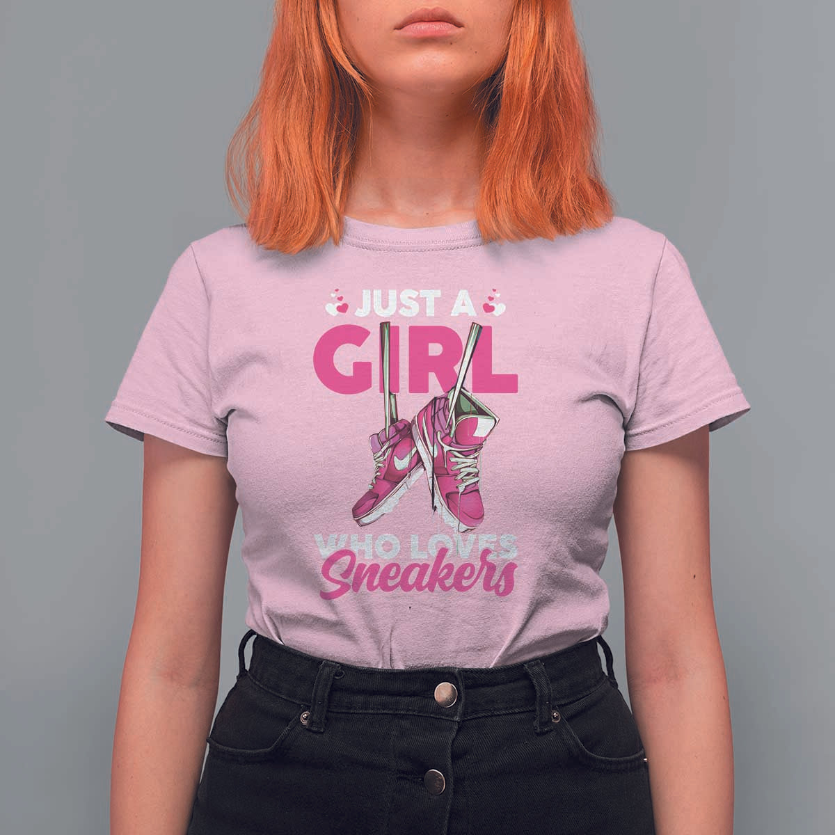 Just A Girl Who Loves Sneakers T Shirt For Women