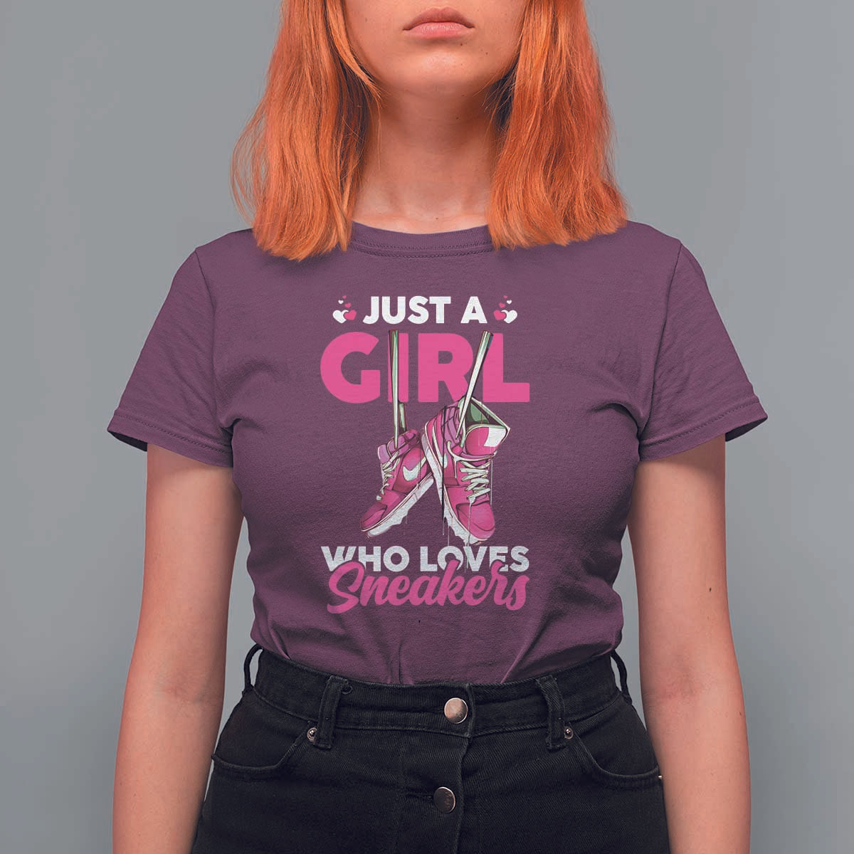 Just A Girl Who Loves Sneakers T Shirt For Women