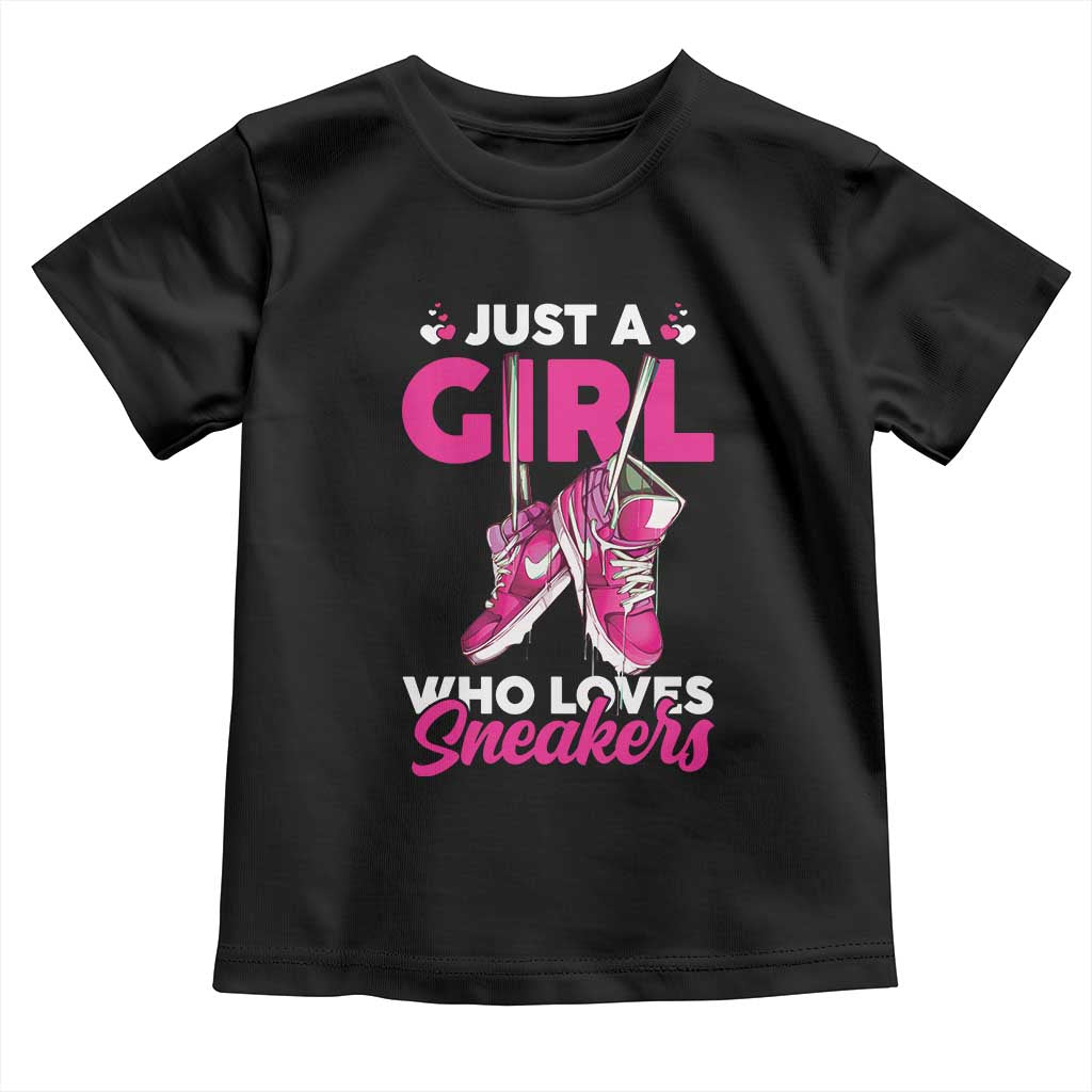Just A Girl Who Loves Sneakers Toddler T Shirt