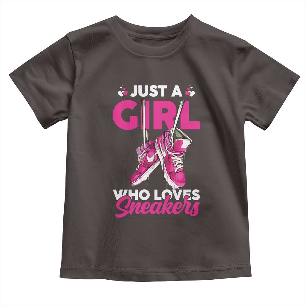 Just A Girl Who Loves Sneakers Toddler T Shirt