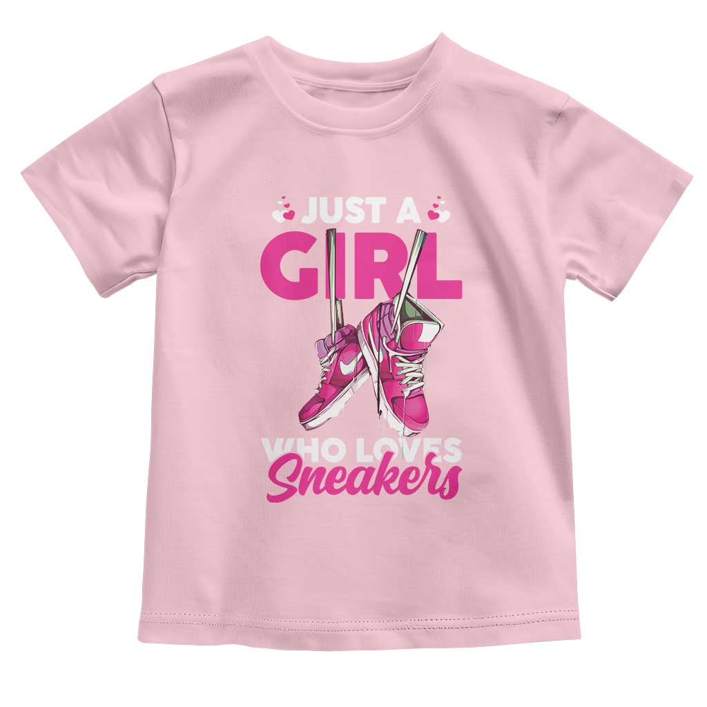 Just A Girl Who Loves Sneakers Toddler T Shirt