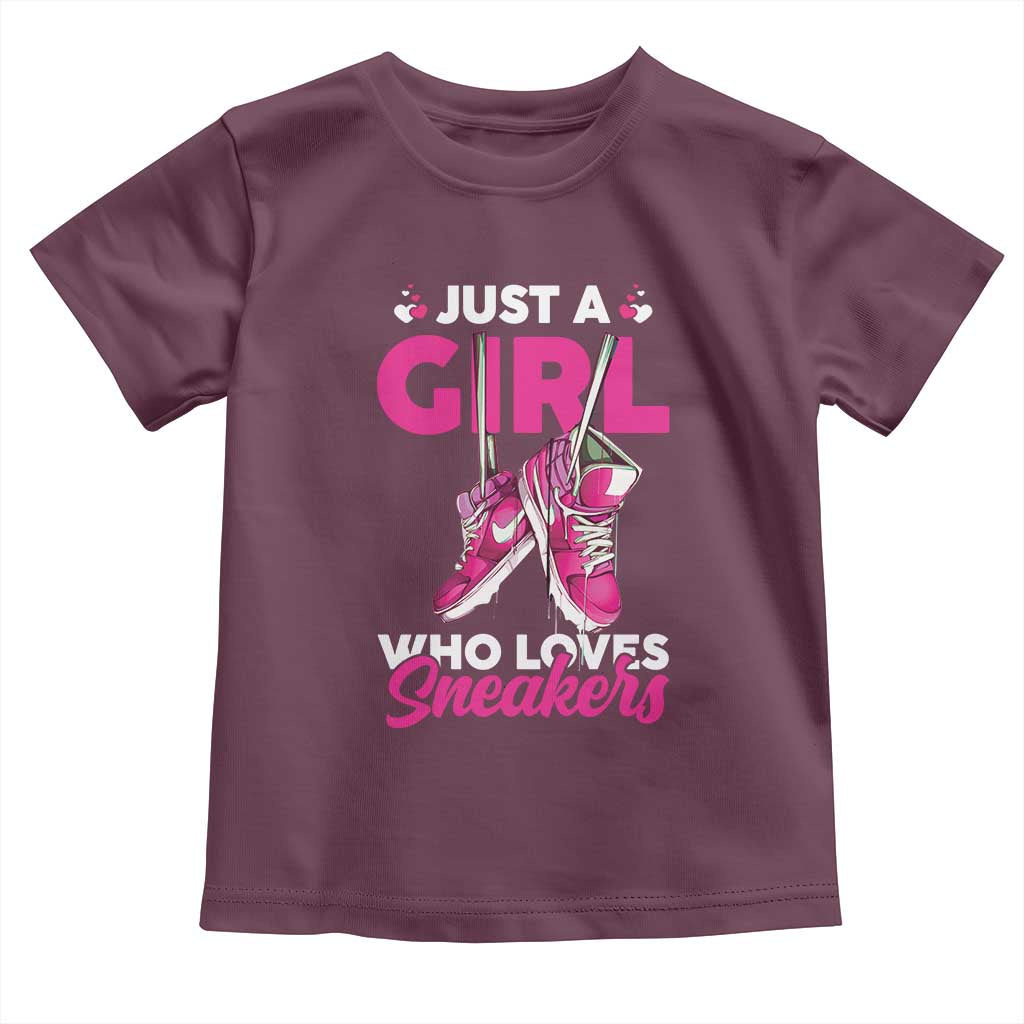 Just A Girl Who Loves Sneakers Toddler T Shirt