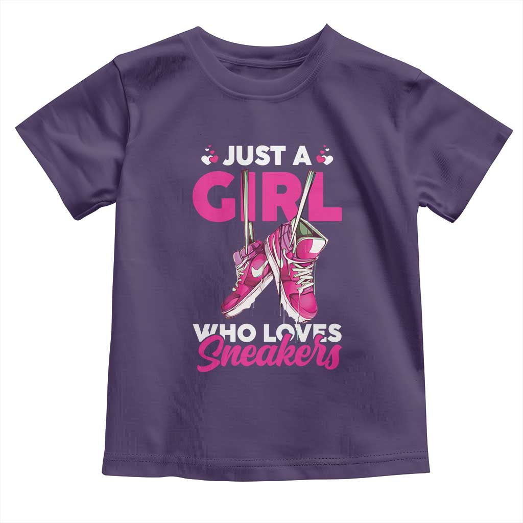 Just A Girl Who Loves Sneakers Toddler T Shirt