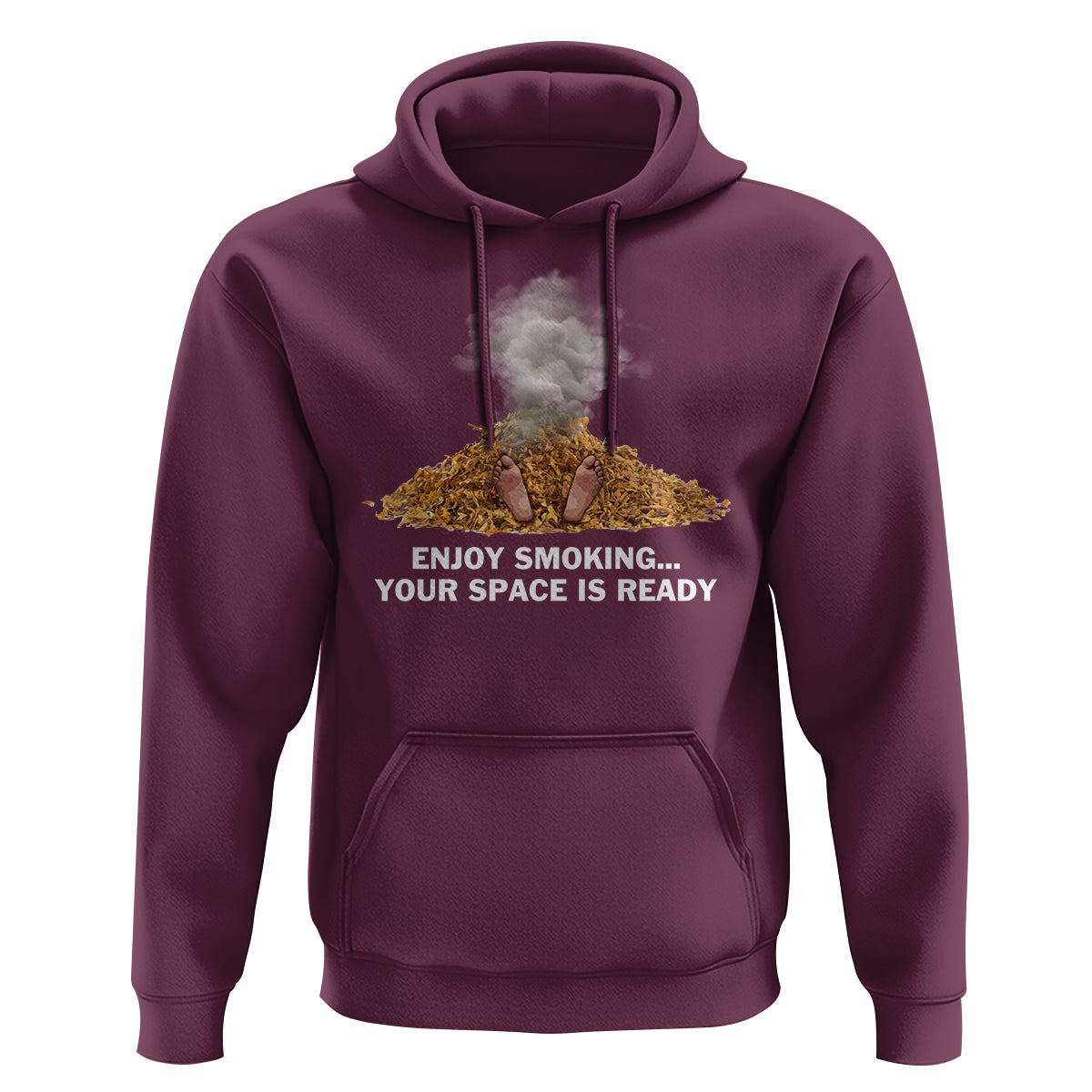 Anti Smoking Hoodie Enjoy Smoking Your Space Is Ready - Wonder Print Shop