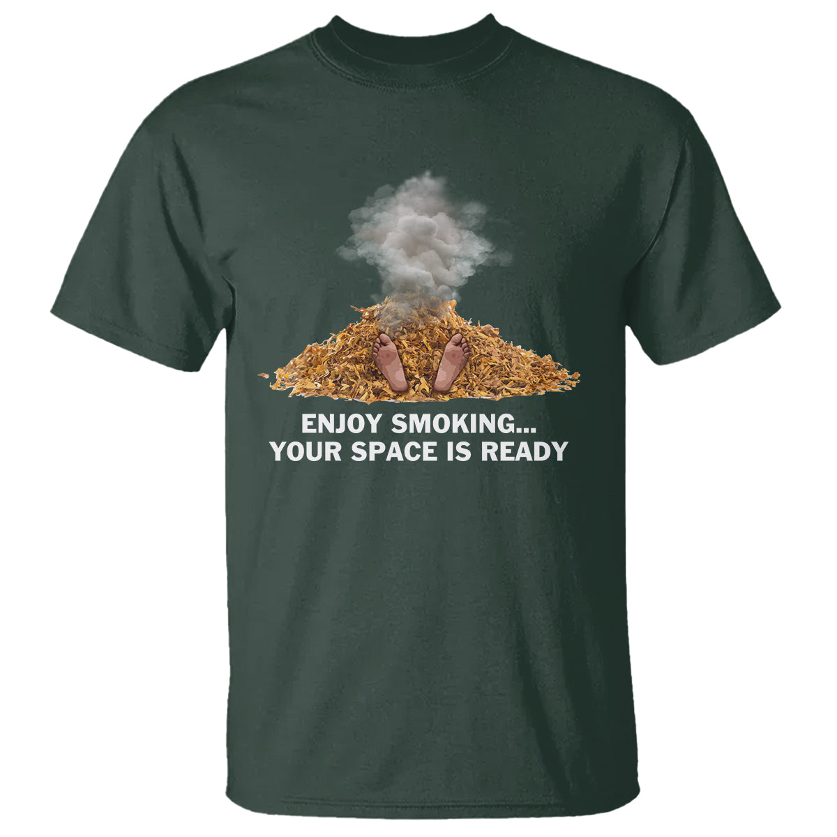 Anti Smoking T Shirt Enjoy Smoking Your Space Is Ready - Wonder Print Shop