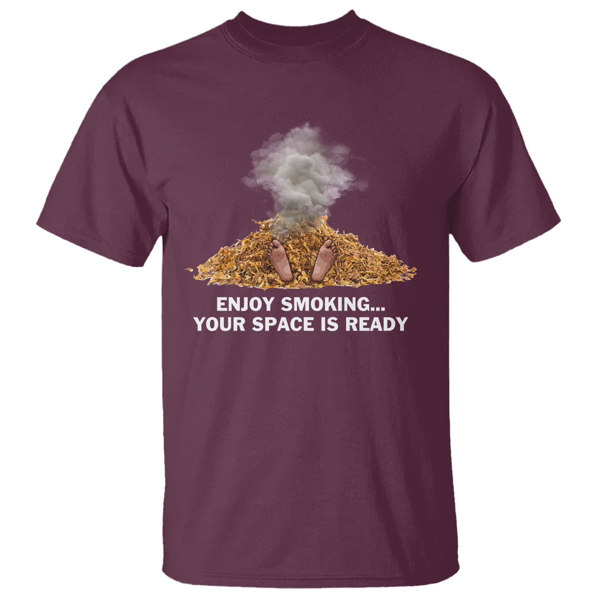 Anti Smoking T Shirt Enjoy Smoking Your Space Is Ready - Wonder Print Shop