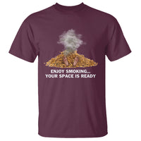 Anti Smoking T Shirt Enjoy Smoking Your Space Is Ready - Wonder Print Shop