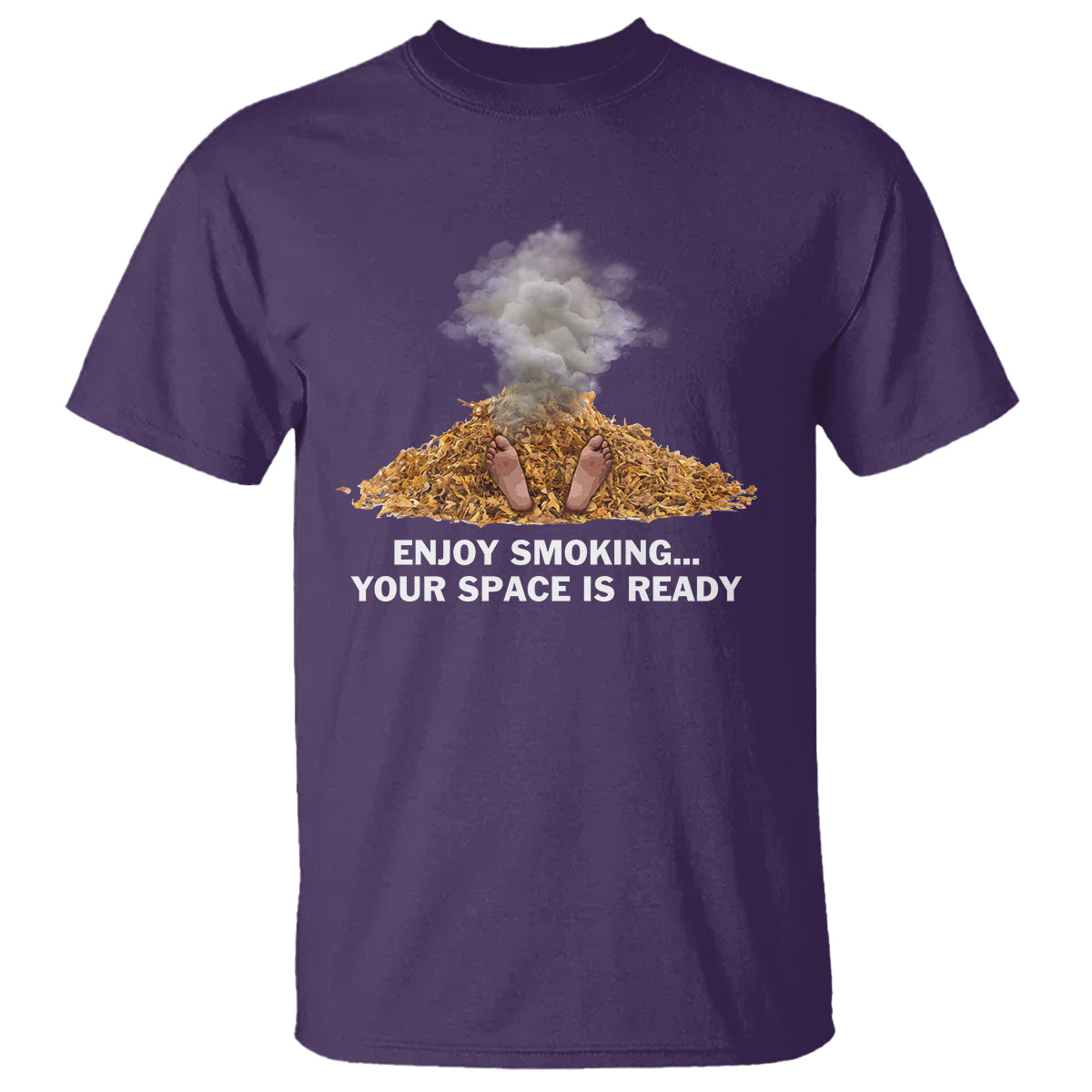 Anti Smoking T Shirt Enjoy Smoking Your Space Is Ready - Wonder Print Shop