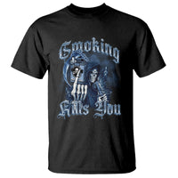 Anti Smoking T Shirt Smoking Kills You Skeleton Death - Wonder Print Shop