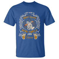 I Just Want To Smoke Cigars Drink Tequila And Relax T Shirt - Wonder Print Shop
