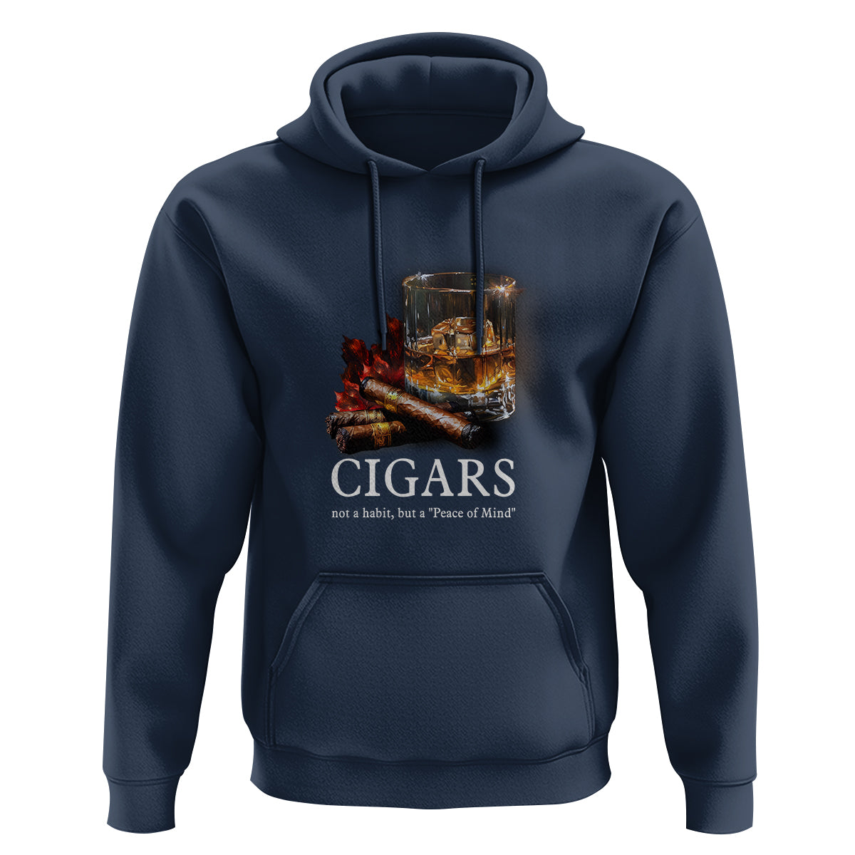 Cigar Lover Hoodie Not A Habit But A Peace of Mind - Wonder Print Shop