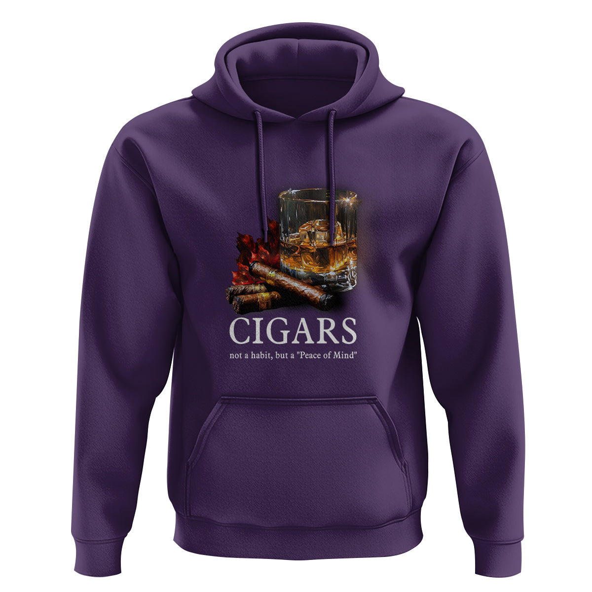 Cigar Lover Hoodie Not A Habit But A Peace of Mind - Wonder Print Shop