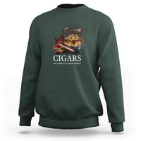 Cigar Lover Sweatshirt Not A Habit But A Peace of Mind - Wonder Print Shop