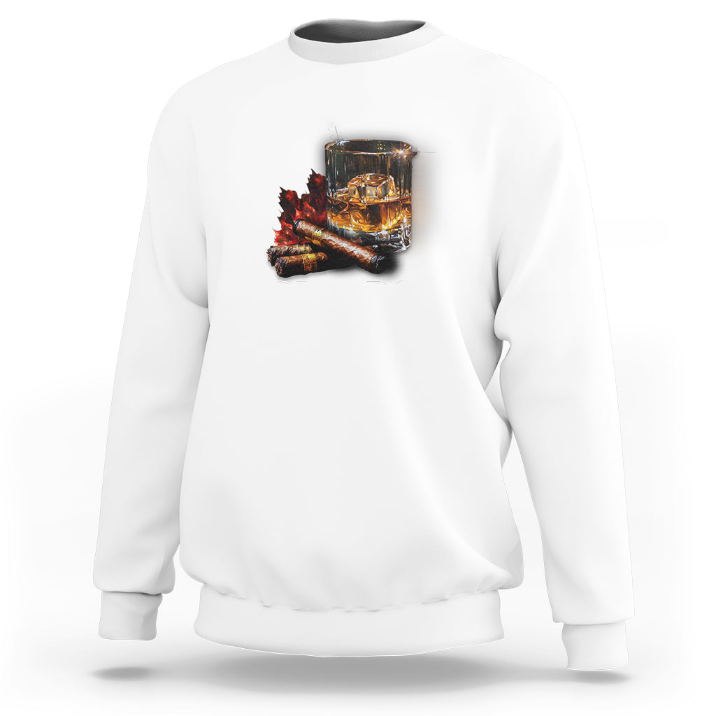 Cigar Lover Sweatshirt Not A Habit But A Peace of Mind - Wonder Print Shop